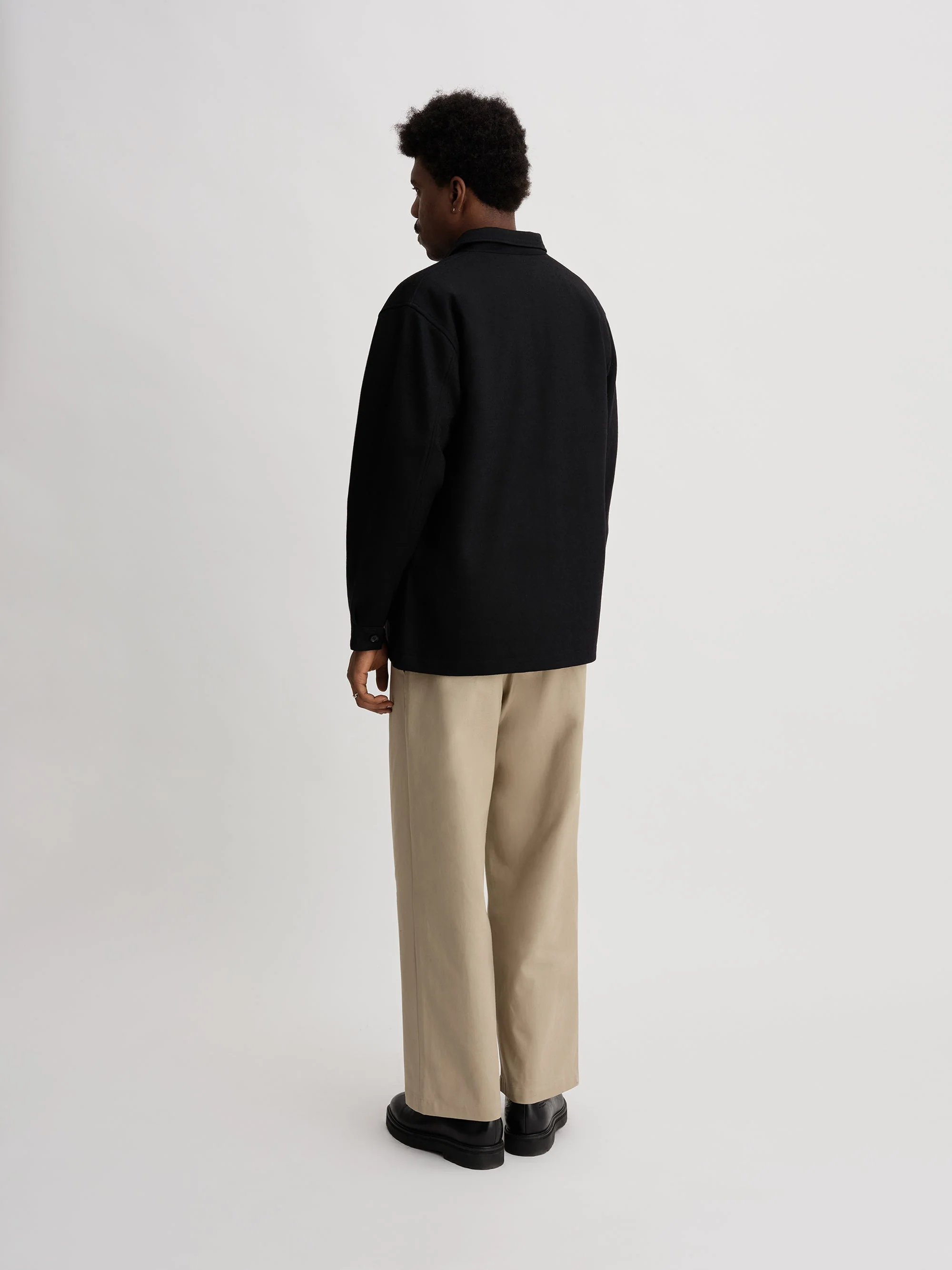Coverall Wool Shirts Blouson - Image 3